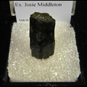 Mineral Specimen: Epidote from Mineral Co., Nevada, Ex. Josie Middleton Mineral Specimen: Epidote from Mineral Co., Nevada, Ex. Josie Middleton