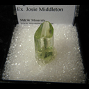 Mineral Specimen: Diopside variety: Chrome from Merlani Hills, Lelatema Mts., Arusha Region, Tanzania, Ex. Josie Middleton Mineral Specimen: Diopside variety: Chrome from Merlani Hills, Lelatema Mts., Arusha Region, Tanzania, Ex. Josie Middleton