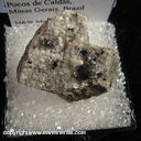 Mineral Specimen: Burbankite. Analcime, Chlorite, Ankerite, Ilmenite from Prefeitura Quarry, Pocos de Caldas, Minas Gerais, Brazil Mineral Specimen: Burbankite. Analcime, Chlorite, Ankerite, Ilmenite from Prefeitura Quarry, Pocos de Caldas, Minas Gerais, Brazil