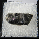 Mineral Specimen: Brookite (Iridescent) on Quartz from Ruttherford Deposit, Magnet Cove, Hot springs Co., Arkansas