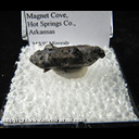 Mineral Specimen: Brookite on Double Terminated Quartz from Ruttherford Deposit, Magnet Cove, Hot springs Co., Arkansas Mineral Specimen: Brookite on Double Terminated Quartz from Ruttherford Deposit, Magnet Cove, Hot springs Co., Arkansas