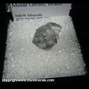 Mineral Specimen: Quarrtz variety: Blue (Included Tourmaline) from Jenipapo dist., Itinga, Minas Gerais, Brazil Mineral Specimen: Quarrtz variety: Blue (Included Tourmaline) from Jenipapo dist., Itinga, Minas Gerais, Brazil