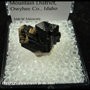 Mineral Specimen: Ilvaite, Quartz, Hedenbergite from Laxey Mine, South Mountain District, Owyhee Co., Idaho Mineral Specimen: Ilvaite, Quartz, Hedenbergite from Laxey Mine, South Mountain District, Owyhee Co., Idaho