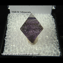 Mineral Specimen: Fluorite Octahedron (cleavage) with Included Chalcopyrite from Cave-In-Rock, Hardin Co., Illinois Mineral Specimen: Fluorite Octahedron (cleavage) with Included Chalcopyrite from Cave-In-Rock, Hardin Co., Illinois