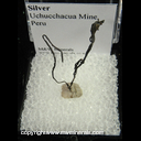 Mineral Specimen: Silver from Uchucchacua Mine, Peru Mineral Specimen: Silver from Uchucchacua Mine, Peru