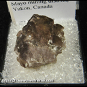 Mineral Specimen: Axinite-(Fe) from Grey Cloud Claim, Hart River, Mayo mining district, Yukon, Canada Mineral Specimen: Axinite-(Fe) from Grey Cloud Claim, Hart River, Mayo mining district, Yukon, Canada