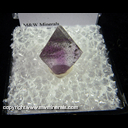 Mineral Specimen: Fluorite Octahedron (cleavage) with Included Chalcopyrite from Cave-In-Rock, Hardin Co., Illinois Mineral Specimen: Fluorite Octahedron (cleavage) with Included Chalcopyrite from Cave-In-Rock, Hardin Co., Illinois