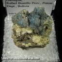 Mineral Specimen: Vauxite from Siglo Viente Mine, Llallagua, Rafael Bustillo Prov., Potosi Dept., Bolivia Mineral Specimen: Vauxite from Siglo Viente Mine, Llallagua, Rafael Bustillo Prov., Potosi Dept., Bolivia