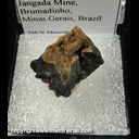 Mineral Specimen: Senegalite on Hematite from Jangada Mine, Brumadinho, Minas Gerais, Brazil Mineral Specimen: Senegalite on Hematite from Jangada Mine, Brumadinho, Minas Gerais, Brazil