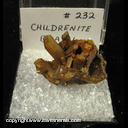Mineral Specimen: Childrenite from Brazil Mineral Specimen: Childrenite from Brazil