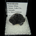 Mineral Specimen: Molybdenite from Climax Mine, Climax, Lake Co., Colorado, Ex. Steve Pullman Mineral Specimen: Molybdenite from Climax Mine, Climax, Lake Co., Colorado, Ex. Steve Pullman