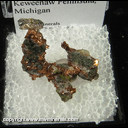 Mineral Specimen: Silver/Copper Halfbreed, Epidote, Quartz from Keweenaw Peninsula, Michigan Mineral Specimen: Silver/Copper Halfbreed, Epidote, Quartz from Keweenaw Peninsula, Michigan