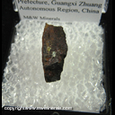 Mineral Specimen: Lawrencite on Nickel/Iron Meteorite from Lihu - Yaochai area, Nandan Co., Hechi Prefecture, Guangxi Zhuang Autonomous Region, China Mineral Specimen: Lawrencite on Nickel/Iron Meteorite from Lihu - Yaochai area, Nandan Co., Hechi Prefecture, Guangxi Zhuang Autonomous Region, China