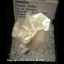 Mineral Specimen: Stilbite from Nasik, India, Ex. E. Morales, from Mark & Jeannette Rogers, Tucson show, 1983 Mineral Specimen: Stilbite from Nasik, India, Ex. E. Morales, from Mark & Jeannette Rogers, Tucson show, 1983