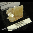Mineral Specimen: Smithsonite from Tsumeb, Namibia, Ex. E. Morales, from Perky Minerals, Seton Hall show, 1982 Mineral Specimen: Smithsonite from Tsumeb, Namibia, Ex. E. Morales, from Perky Minerals, Seton Hall show, 1982