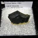 Mineral Specimen: Chalcocite pseudomorph after Covellite from Leonard Mine, Butte, Silver Bow Co., Montana, Ex. E. Morales, from Machlis Minerals, Tucson show, 1981 Mineral Specimen: Chalcocite pseudomorph after Covellite from Leonard Mine, Butte, Silver Bow Co., Montana, Ex. E. Morales, from Machlis Minerals, Tucson show, 1981