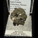 Mineral Specimen: Marcasite from Santa Eulalia, Chihuahua, Mexico, Ex. E. Morales, from Roberts Minerals, Pasadena show, 1983 Mineral Specimen: Marcasite from Santa Eulalia, Chihuahua, Mexico, Ex. E. Morales, from Roberts Minerals, Pasadena show, 1983