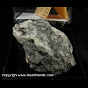 Mineral Specimen: Titanaramellite in Sanbornite from Esquire #7 Mine, Rush Creek, Fresno Co., California Mineral Specimen: Titanaramellite in Sanbornite from Esquire #7 Mine, Rush Creek, Fresno Co., California