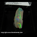 Mineral Specimen: Opal, gemmy, variety Gel (front surface is sawed) from Andamooka opal fields, Stuart Shelf, South Australia, Australia, Ex. E. Morales, from Percy Marks, Sydney, Australia, July, 1982 Mineral Specimen: Opal, gemmy, variety Gel (front surface is sawed) from Andamooka opal fields, Stuart Shelf, South Australia, Australia, Ex. E. Morales, from Percy Marks, Sydney, Australia, July, 1982