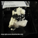 Mineral Specimen: Franklinite Crystals in Calcite from Franklin, Sussex Co., New Jersey Mineral Specimen: Franklinite Crystals in Calcite from Franklin, Sussex Co., New Jersey