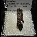 Mineral Specimen: Microlite on Tantalite-(Mn) from Ipe Mine, Governador Valadares, Minas Gerais, Brazil Mineral Specimen: Microlite on Tantalite-(Mn) from Ipe Mine, Governador Valadares, Minas Gerais, Brazil