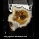Mineral Specimen: Agate Geode (polished) from Chihuahua, Mexico, Ex.Vivan Randall
