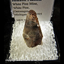 Mineral Specimen: Calcite with Hematite Phantom and Coated with Hematite from White Pine Mine, White Pine, Ontonagon County, Michigan Mineral Specimen: Calcite with Hematite Phantom and Coated with Hematite from White Pine Mine, White Pine, Ontonagon County, Michigan