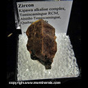 Mineral Specimen: Zircon from Kipawa alkaline complex, Temiscamingue RCM, Abitibi-Temiscamingue, Quebec, Canada Mineral Specimen: Zircon from Kipawa alkaline complex, Temiscamingue RCM, Abitibi-Temiscamingue, Quebec, Canada