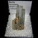 Mineral Specimen: Barite from Stoneham, Weld Co., Colorado Mineral Specimen: Barite from Stoneham, Weld Co., Colorado