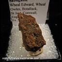 Mineral Specimen: Sabugalite from Wheal Edward, Wheal Owles, Botallack, St. Just, Cornwall, England, Ex. Sid Williams Mineral Specimen: Sabugalite from Wheal Edward, Wheal Owles, Botallack, St. Just, Cornwall, England, Ex. Sid Williams