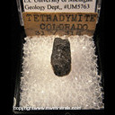 Mineral Specimen: Tetradymite from Ouray Co., Colorado, Ex. University of Michigan Geology Dept., #UM5763 Mineral Specimen: Tetradymite from Ouray Co., Colorado, Ex. University of Michigan Geology Dept., #UM5763
