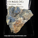 Mineral Specimen: Kinoite on Hydroxyapopyllite with Ruizite (TL) from Christmas Mine, Gila Co., Arizona Mineral Specimen: Kinoite on Hydroxyapopyllite with Ruizite (TL) from Christmas Mine, Gila Co., Arizona
