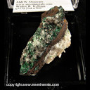 Mineral Specimen: Atacamite, Calcite from Daye Iron Mine, Hubei Province, China Mineral Specimen: Atacamite, Calcite from Daye Iron Mine, Hubei Province, China