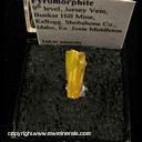Mineral Specimen: Mimetite from 9th level, Jersey Vein, Bunker Hill Mine, Kellogg, Shoshone Co., Idaho, Ex. Jose Middleton Mineral Specimen: Mimetite from 9th level, Jersey Vein, Bunker Hill Mine, Kellogg, Shoshone Co., Idaho, Ex. Jose Middleton