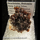 Mineral Specimen: Descloizite, Dolomite from Berg Aukas Mine, Grootfontein District, Otjozondiupa Region, Namibia Mineral Specimen: Descloizite, Dolomite from Berg Aukas Mine, Grootfontein District, Otjozondiupa Region, Namibia