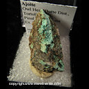 Mineral Specimen: Ajoite from Owl Head Butte Dist., Tortolito Mts., Pinal Co., Arizona Ex. Sid Williams Mineral Specimen: Ajoite from Owl Head Butte Dist., Tortolito Mts., Pinal Co., Arizona Ex. Sid Williams