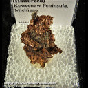 Mineral Specimen: Silver/Copper Halfbreed from Keweenaw Peninsula, Michigan Mineral Specimen: Silver/Copper Halfbreed from Keweenaw Peninsula, Michigan
