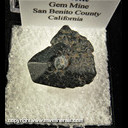 Mineral Specimen: Benitoite from Gem Mine, San Benito County, California Mineral Specimen: Benitoite from Gem Mine, San Benito County, California
