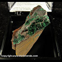 Mineral Specimen: Atacamite on Goethite from Daye Iron Mine, Hubei Province, China Mineral Specimen: Atacamite on Goethite from Daye Iron Mine, Hubei Province, China