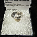 Mineral Specimen: Quartz, variety Herkimer Diamond and Included Hydrocarbons and Gas/Water Bubbles from Herkimer, New York, Collected by Linda Hermes, 1969 Mineral Specimen: Quartz, variety Herkimer Diamond and Included Hydrocarbons and Gas/Water Bubbles from Herkimer, New York, Collected by Linda Hermes, 1969