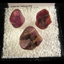 Mineral Specimen: Ruby Corundum (waterworn) from Cowee Valley, Macon Co., North Carolina Mineral Specimen: Ruby Corundum (waterworn) from Cowee Valley, Macon Co., North Carolina