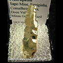 Mineral Specimen: Fluoraoatite from Sapo Mine, Ferriginha, Conselheiro Pena, Doce Valley, Minas Gerais, Brazil Mineral Specimen: Fluoraoatite from Sapo Mine, Ferriginha, Conselheiro Pena, Doce Valley, Minas Gerais, Brazil