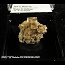 Mineral Specimen: Fluorite, Calcite from White Rock Quarry, Clay Center, Ottawa Co., Ohio, 1960s Mineral Specimen: Fluorite, Calcite from White Rock Quarry, Clay Center, Ottawa Co., Ohio, 1960s
