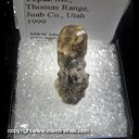 Mineral Specimen: Topaz from Topaz Mountain, Juab Co., Utah, 1999 Mineral Specimen: Topaz from Topaz Mountain, Juab Co., Utah, 1999