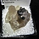 Mineral Specimen: Cassiterite, Smoky Quartz from Lithgow tin workings, Mica Creek, Mount Isa City Shire, Queensland, Australia