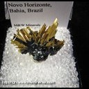 Mineral Specimen: Rutile Epitaxial Growth on Hematite from Novo Horizonte, Bahia, Brazil Mineral Specimen: Rutile Epitaxial Growth on Hematite from Novo Horizonte, Bahia, Brazil