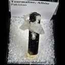 Mineral Specimen: Tourmaline, Albite from Pakistan Mineral Specimen: Tourmaline, Albite from Pakistan