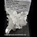 Mineral Specimen: Quartz, minor Chalcopyrite from Osceola Mine, Cunningham Gulch, Animas Mining Dist., San Juan Co., Colorado, Ex. Norm Woods Mineral Specimen: Quartz, minor Chalcopyrite from Osceola Mine, Cunningham Gulch, Animas Mining Dist., San Juan Co., Colorado, Ex. Norm Woods