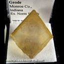 Mineral Specimen: Barite from a Quartz Geode from Monroe Co., Indiana, Ex. Norm Woods Mineral Specimen: Barite from a Quartz Geode from Monroe Co., Indiana, Ex. Norm Woods