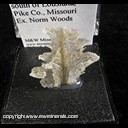 Mineral Specimen: Selenite from South of Lousiana, Pike Co., Missouri,  May 1967, Ex. Norm Woods